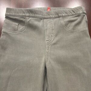 SPANX Olive Green Ankle Cropped Jeans
